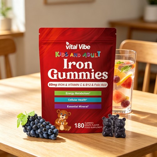 Active iron gummies - iron, sugar