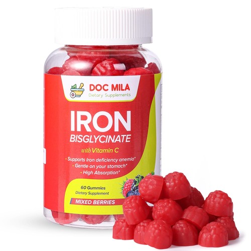 Iron bisglycinate gummies 25mg - bisglycinate,